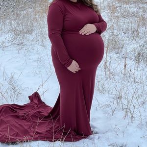 Long maternity dress